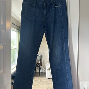 Ann Taylor LOFT Women's Modern Straight Leg Jeans - Dark Blue 12